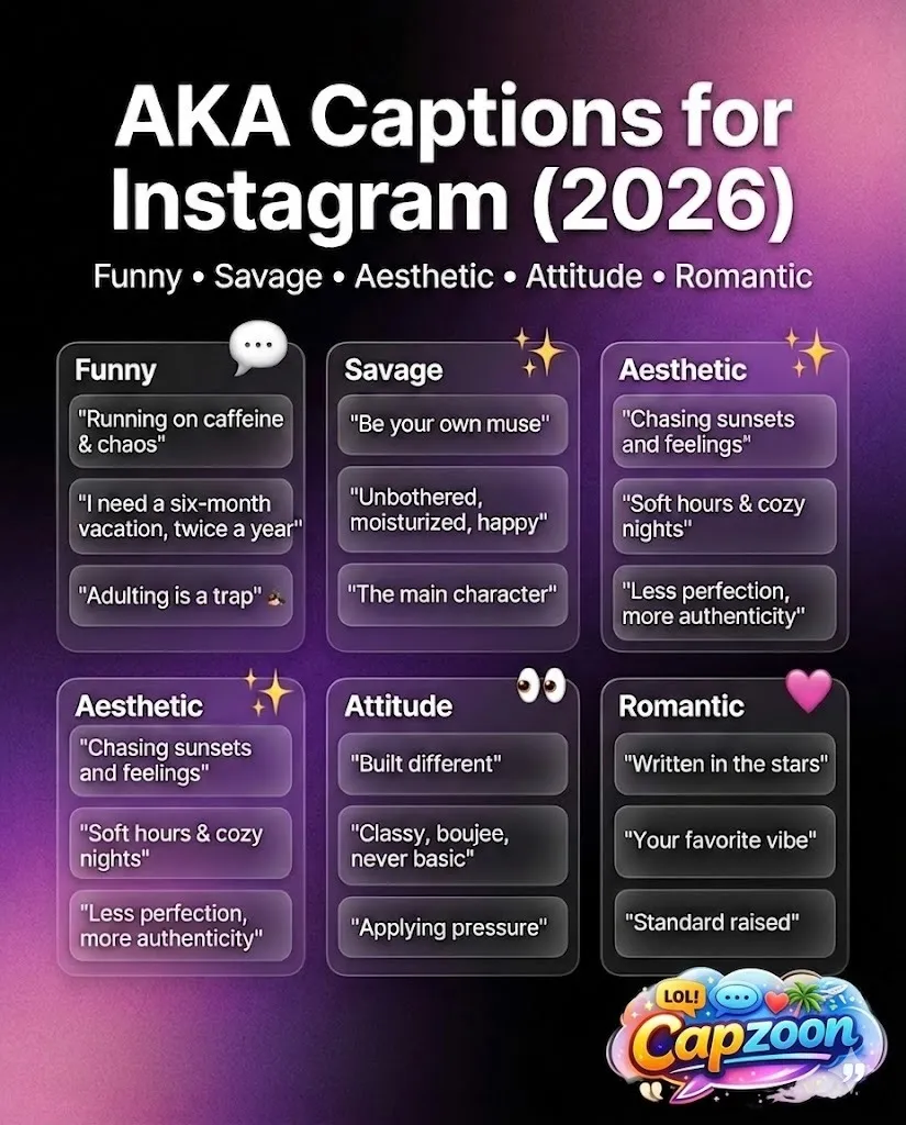 AKA Captions for Instagram