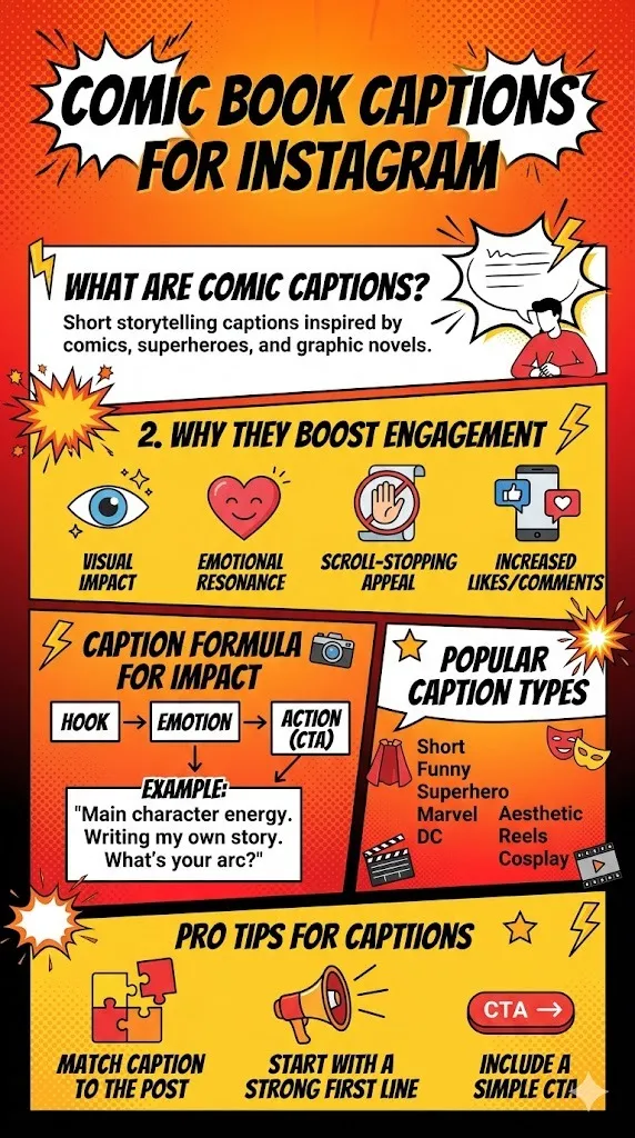 Comic Book Captions for Instagram