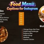 Food Menu Captions for Instagram