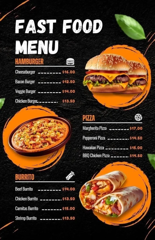 Food Menu Captions for Instagram