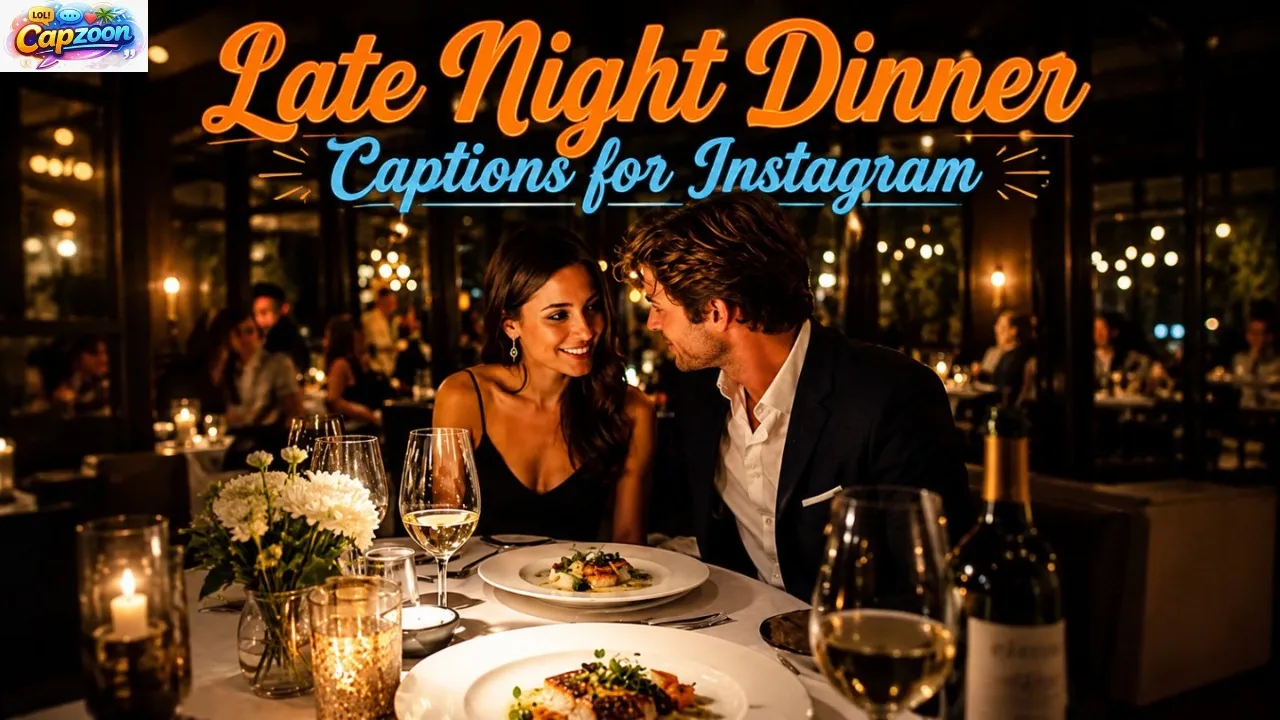 Late Night Dinner Captions for Instagram