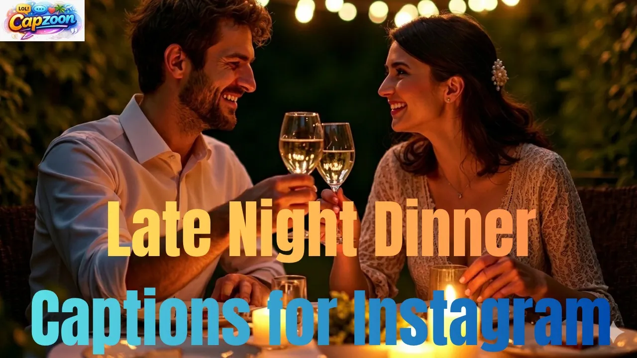 Late Night Dinner Captions for Instagram