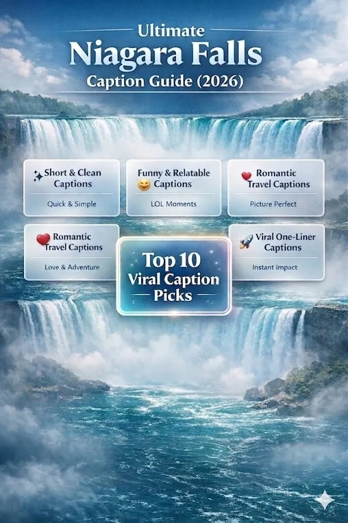 Niagara Falls Captions for Instagram