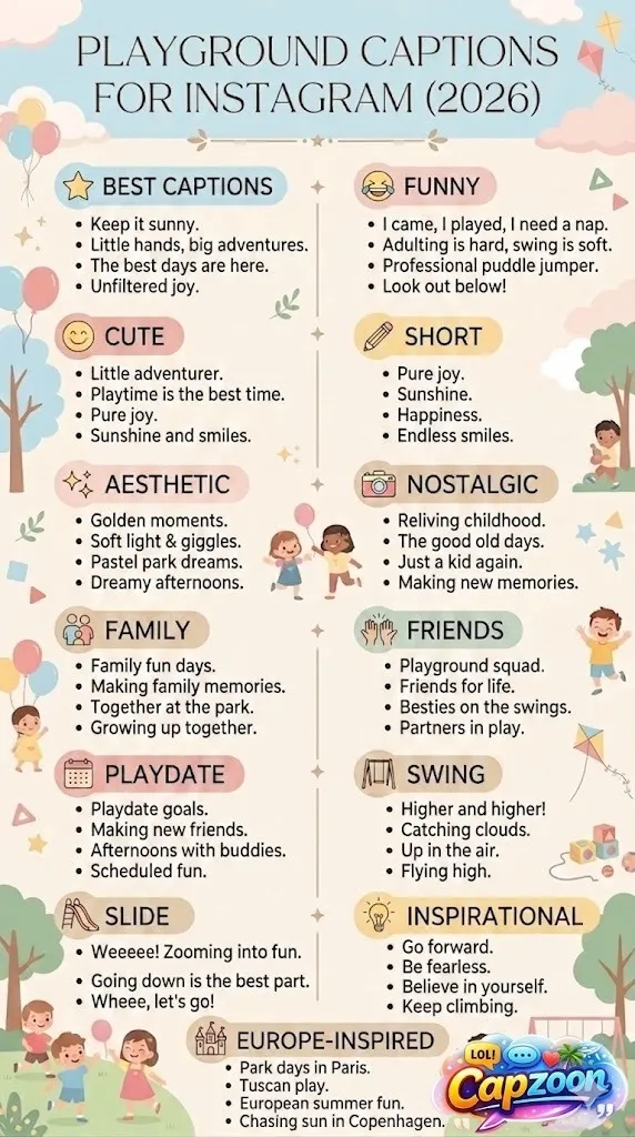 Playground Captions for Instagram