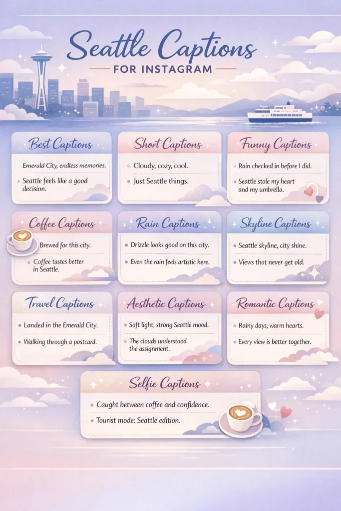 Seattle Captions for Instagram