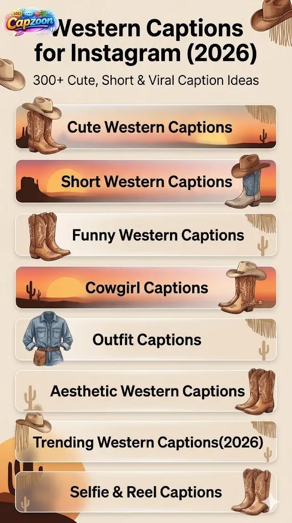 Western Captions for Instagram