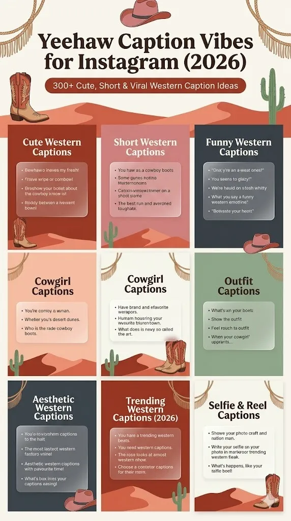 Western Captions for Instagram