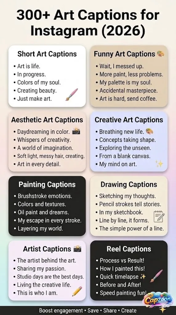 Art Captions for Instagram