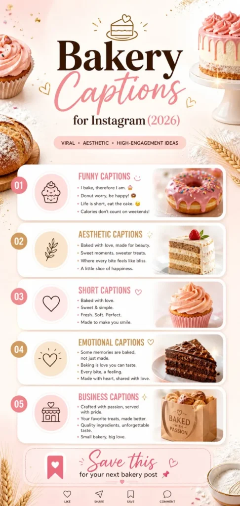 Bakery Captions for Instagram