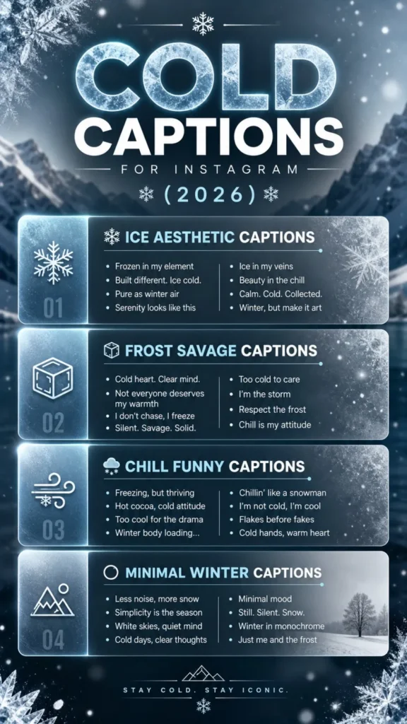 Cold Captions for Instagram
