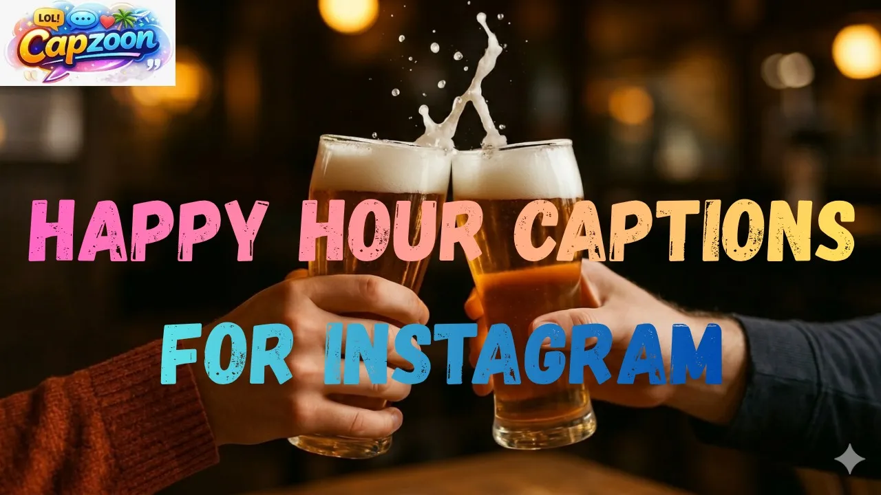 Happy Hour Captions for Instagram