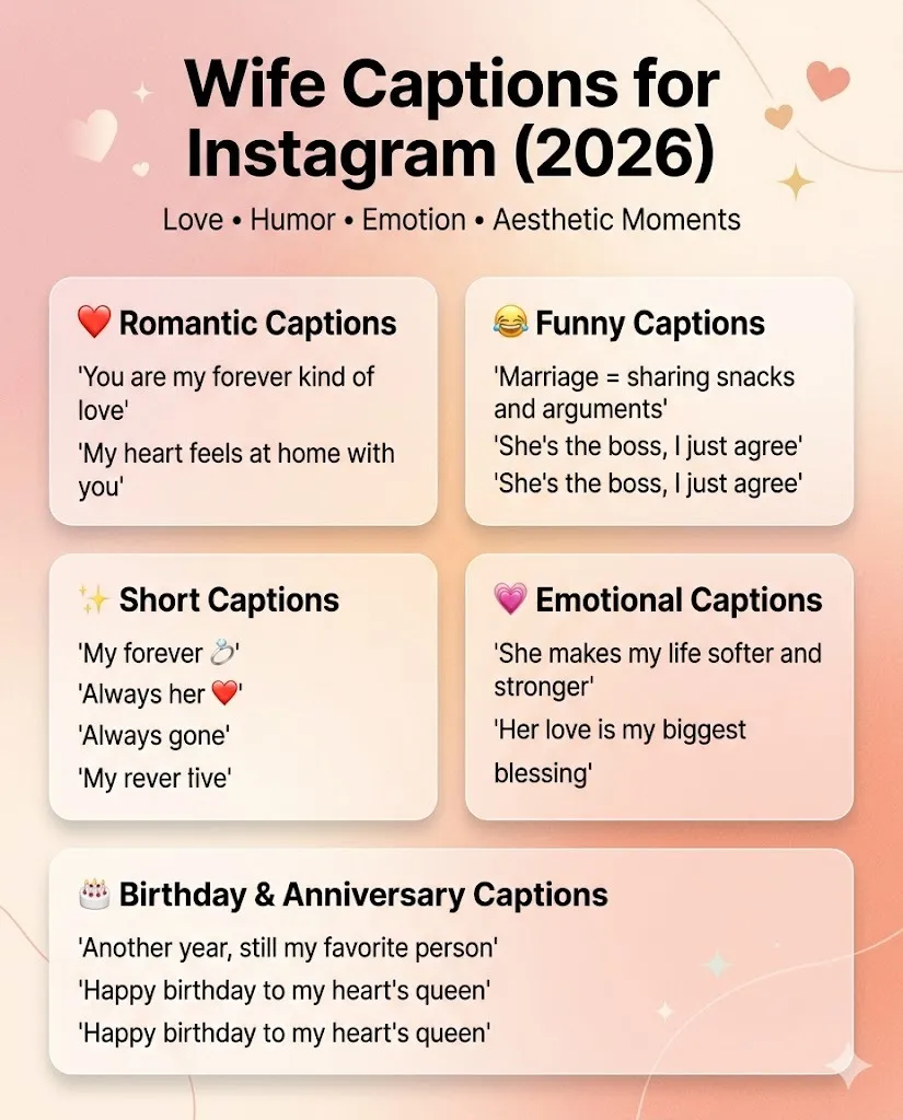 Instagram Captions About Wife