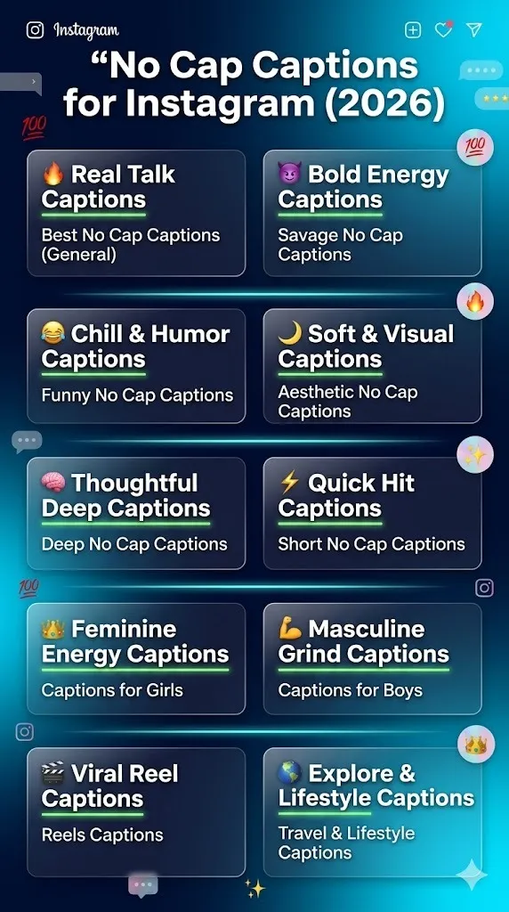 No Cap Captions for Instagram