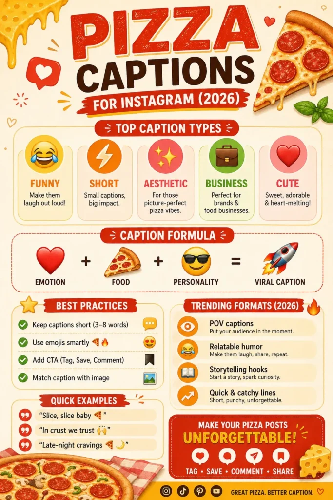 Pizza Captions for Instagram