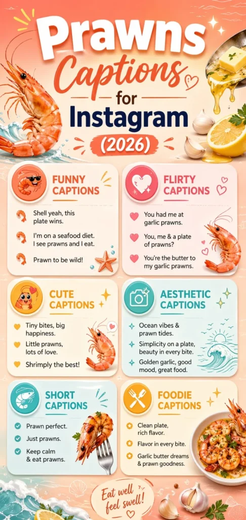 Prawns Captions for Instagram