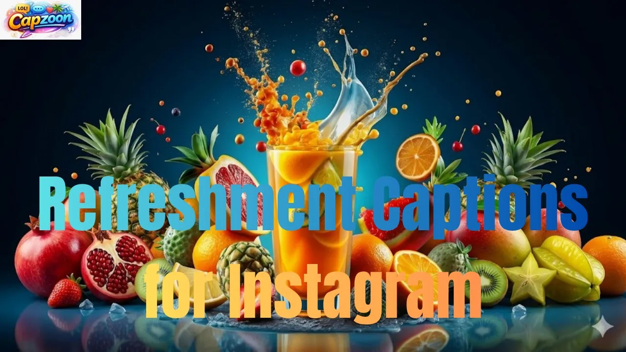 Refreshment Captions for Instagram