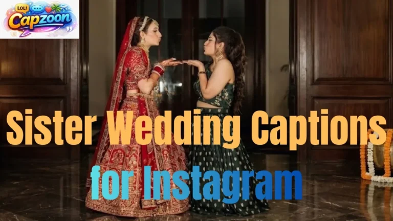 Sister Wedding Captions for Instagram