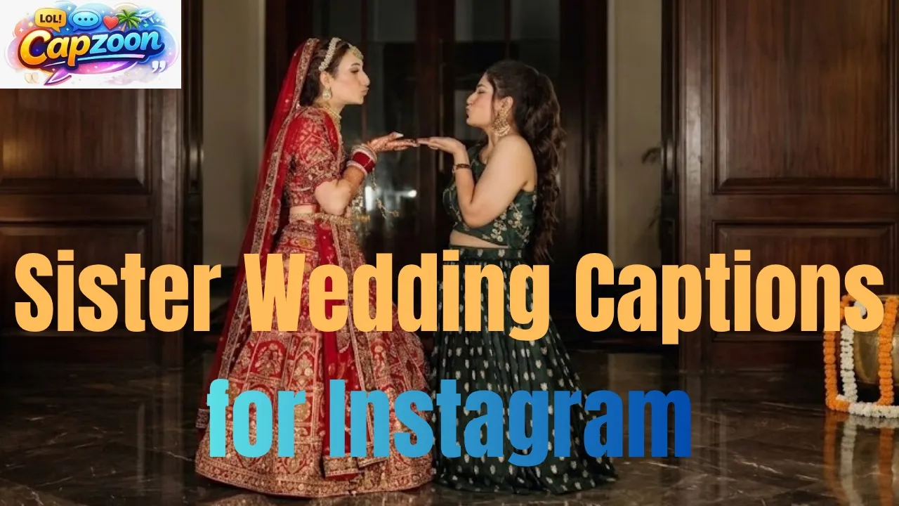Sister Wedding Captions for Instagram