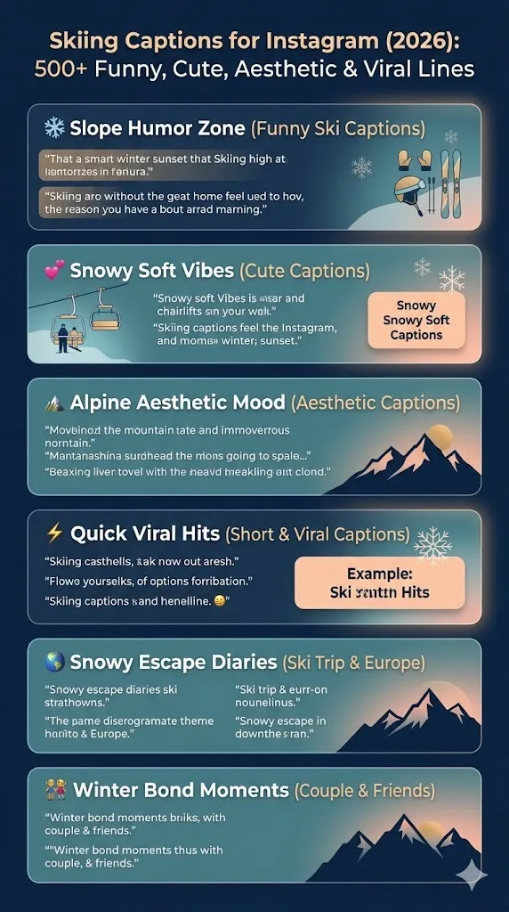 Skiing Captions for Instagram