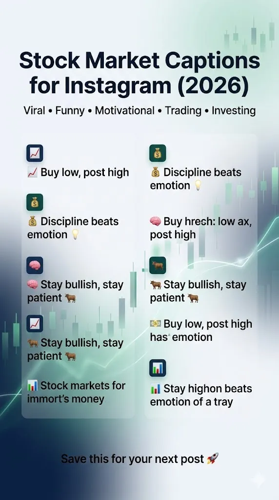 Stock Market Captions for Instagram