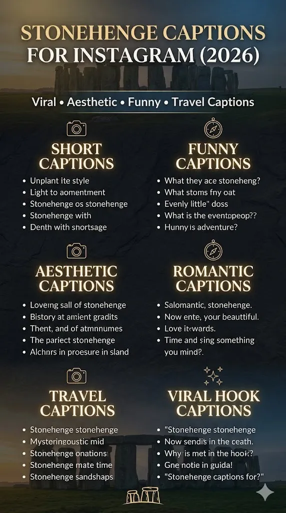 Stonehenge Captions for Instagram