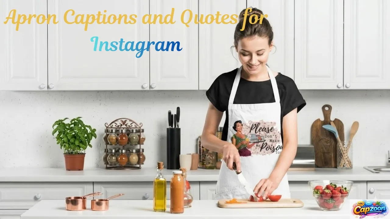 Apron Captions and Quotes for Instagram