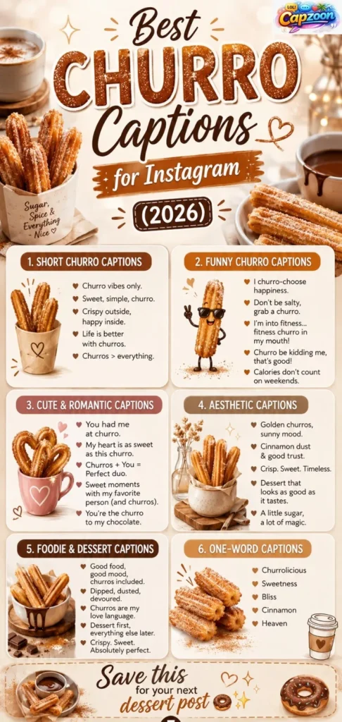 Churro Captions for Instagram