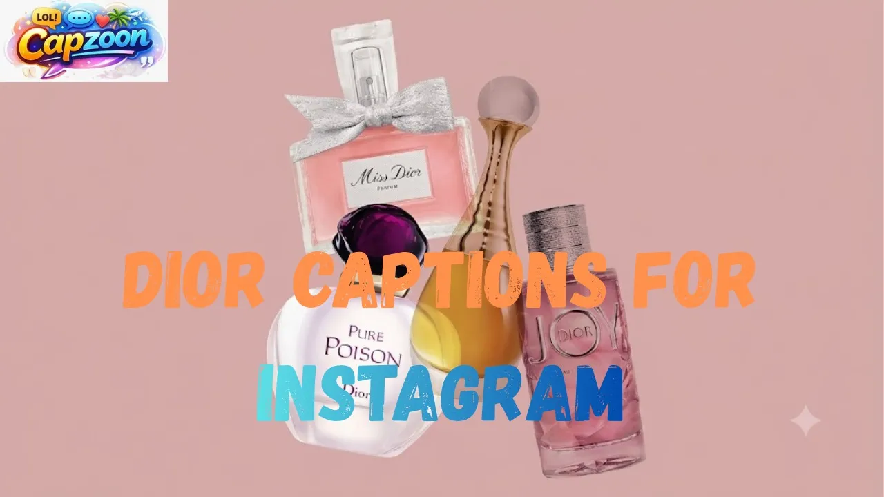 Dior Captions for Instagram