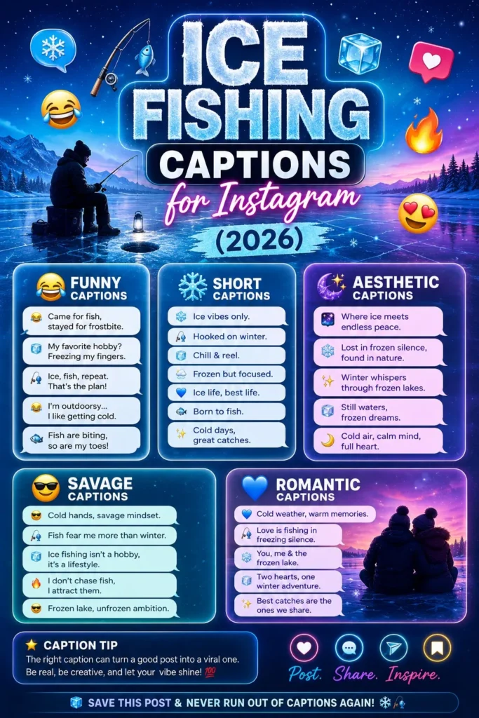 Ice Fishing Captions for Instagram