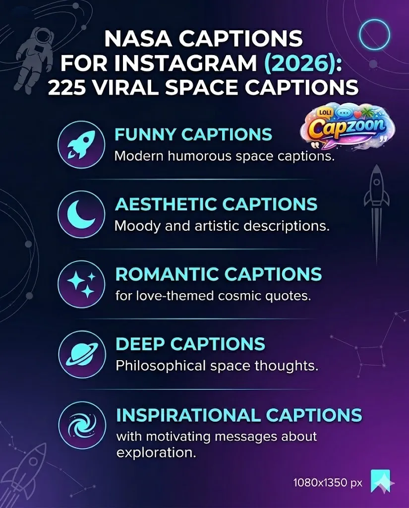 NASA Captions for Instagram