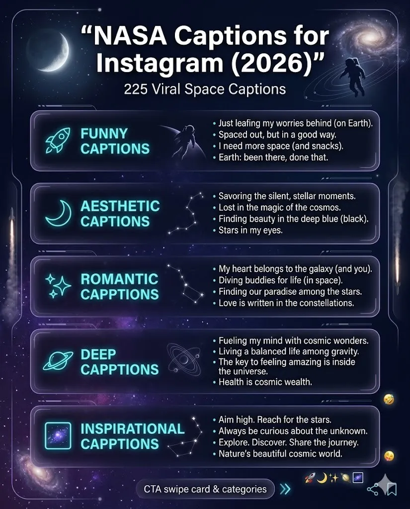 NASA Captions for Instagram