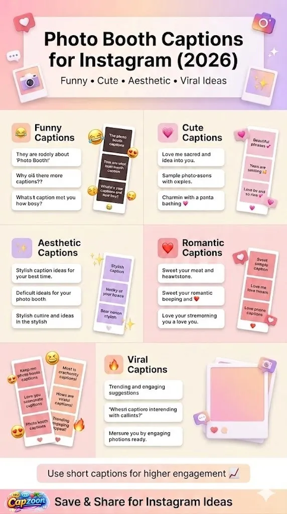 Photo Booth Captions for Instagram