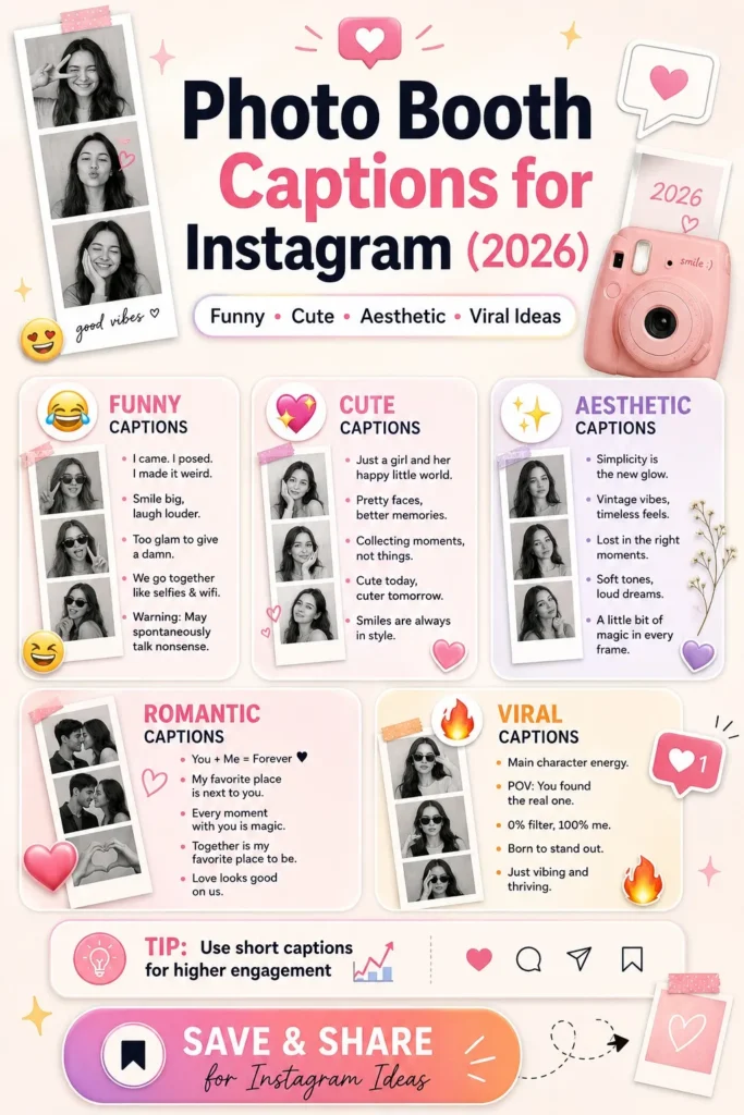 Photo Booth Captions for Instagram