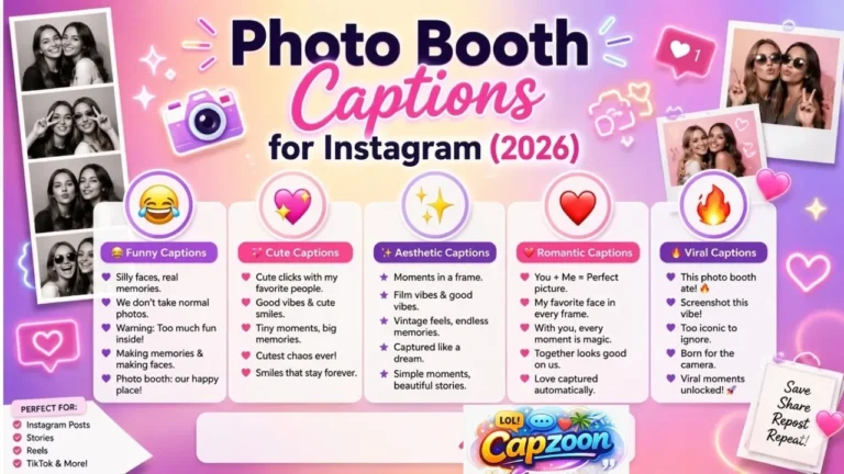 Photo Booth Captions for Instagram
