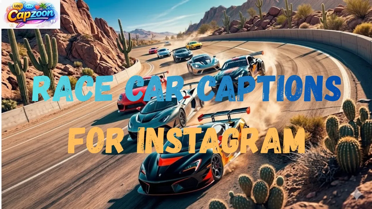 Race Car Captions for Instagram