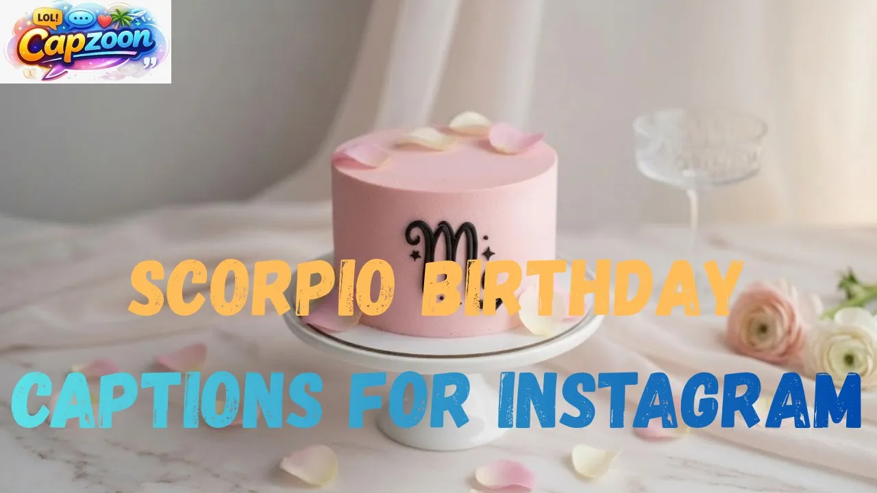 Scorpio Birthday Captions for Instagram