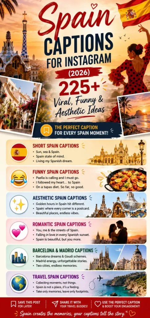 Spain Captions for Instagram