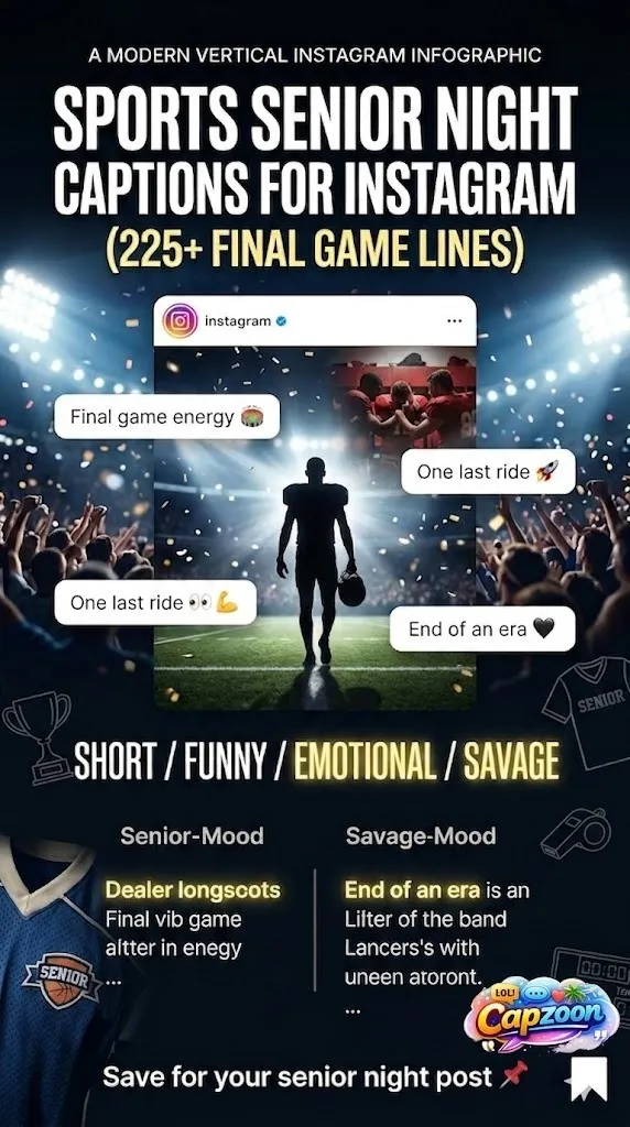 Sports Senior Night Captions for Instagram
