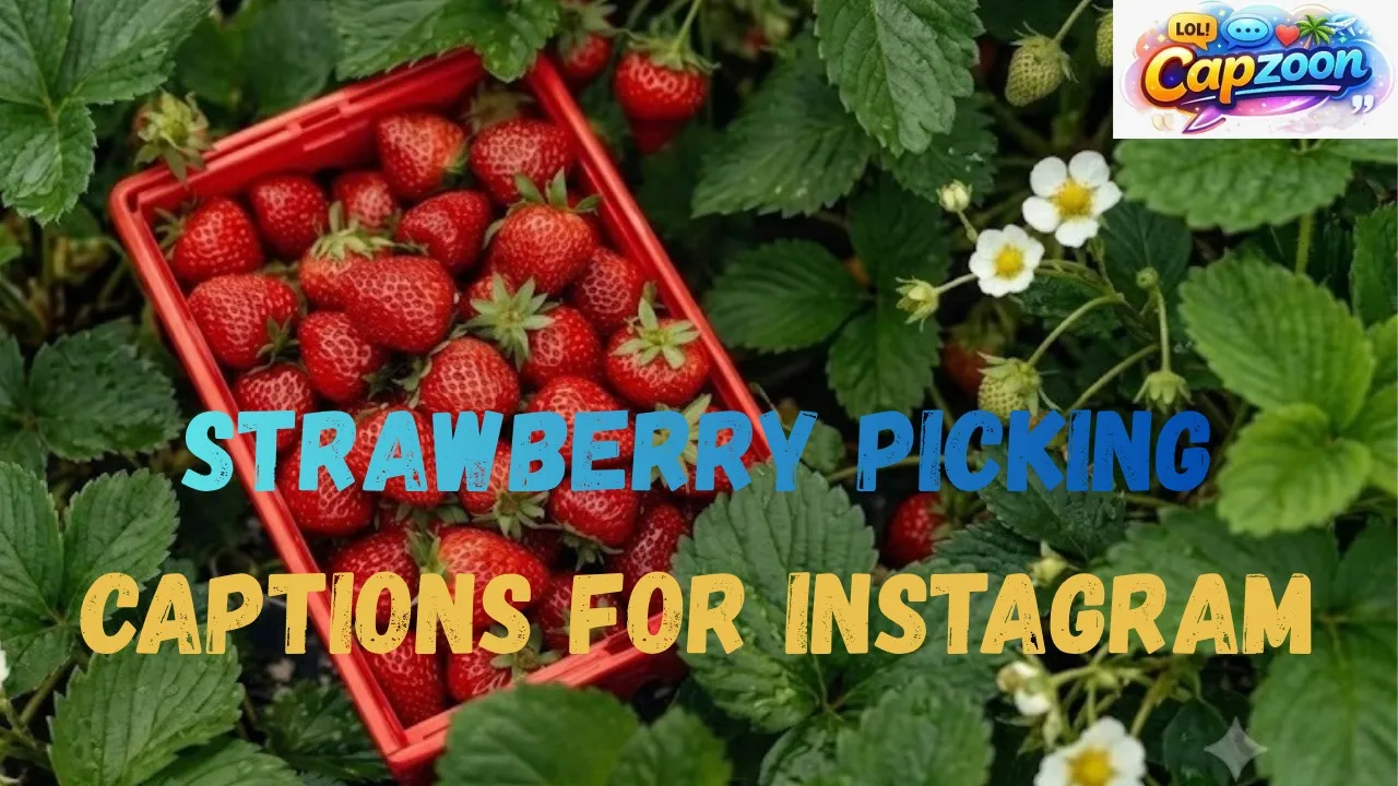 Strawberry Picking Captions for Instagram
