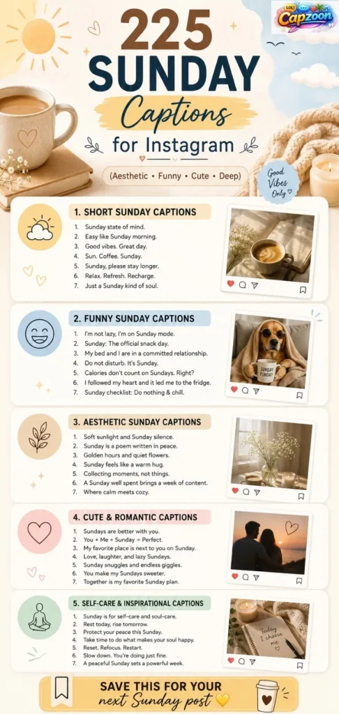 Sunday Captions for Instagram