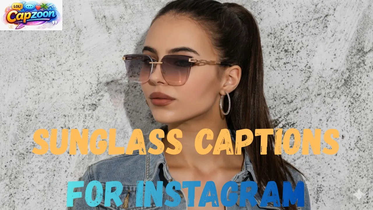 Sunglass Captions for Instagram