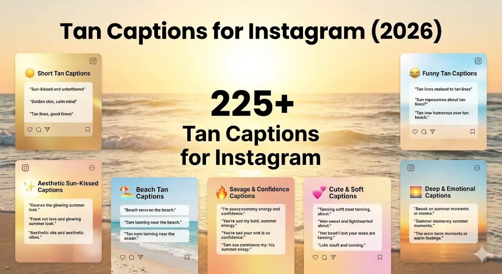 Tan Captions for Instagram
