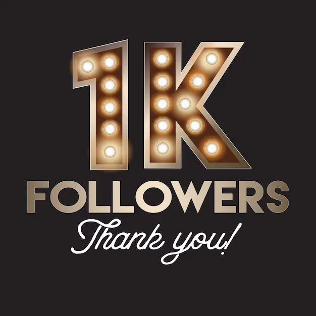 Thank You for 1K Followers Instagram Captions