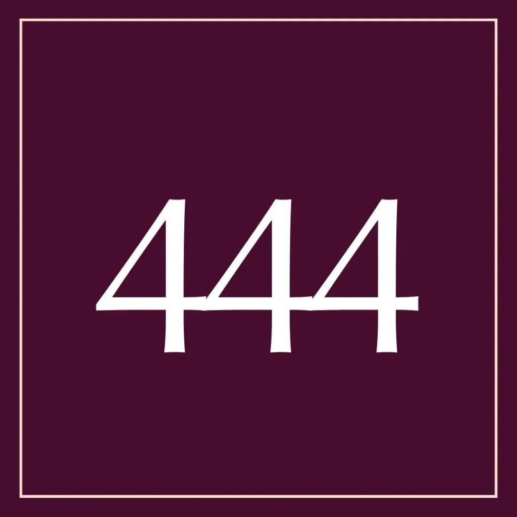 444 Angel Number Meaning