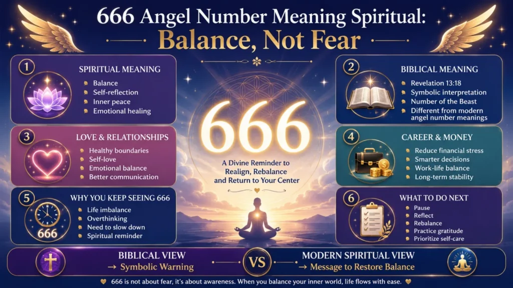 666 Angel Number Meaning Spiritual