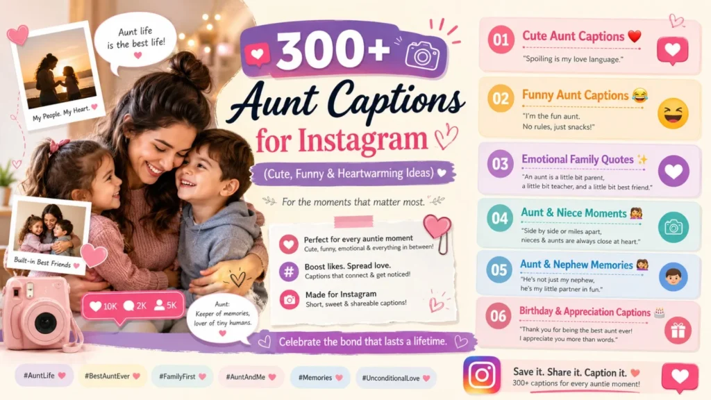 Aunt Captions for Instagram