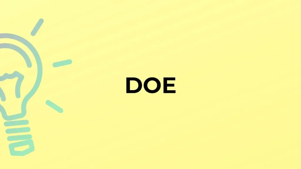 DOE Meaning in Slang