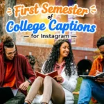 First Semester of College Captions for Instagram