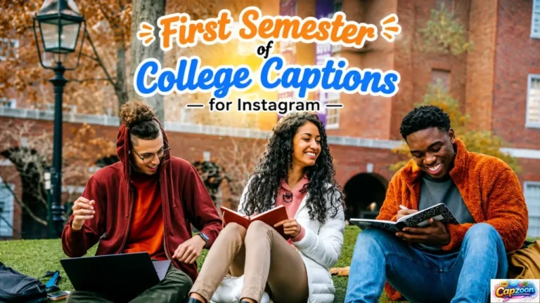 First Semester of College Captions for Instagram