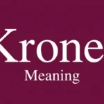 Kroner Meaning
